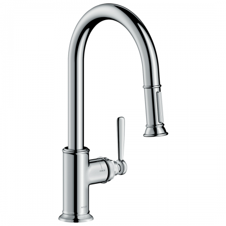 AXOR Montreux Single lever kitchen mixer 180 with pull-out spray