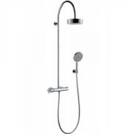 AXOR Citterio Showerpipe with thermostat and overhead shower 180 1jet