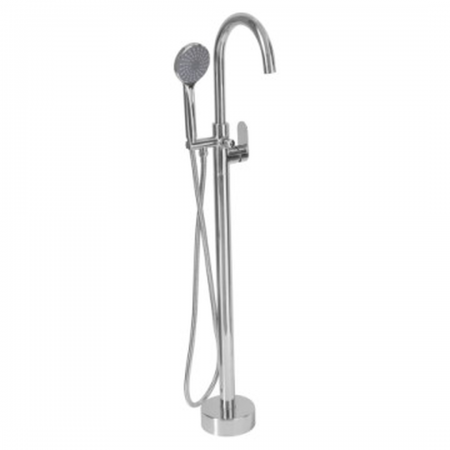 Bore Round Chrome Free Standing Bath Mix