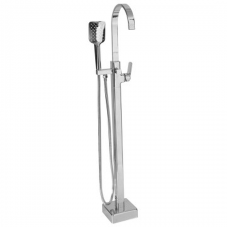 Spring  Square Chrome Free Standing Bath