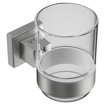 Bathroom Butler - 8500 Tumbler Holder w/ Tumbler Brushed Stainless Steel