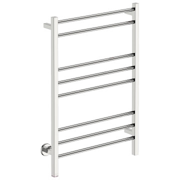 Bathroom Butler - Contour Wide Heated Towel Rail 8 Bar PTS Polished Stainless Steel