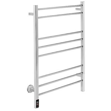 Bathroom Butler - Contour Wide Heated Towel Rail 8 Bar TDC Polished Stainless Steel