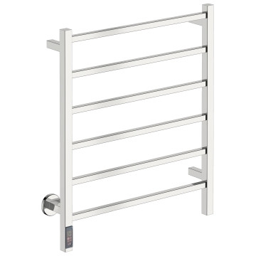 Bathroom Butler - Cubic Wide Heated Towel Rail 6 Bar TDC Polished Stainless Steel