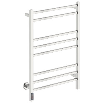 Bathroom Butler - Cubic Wide Heated Towel Rail 8 Bar TDC Polished Stainless Steel