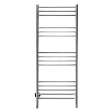 Bathroom Butler - Natural Straight Heated Towel Rail 15 Bar PTS Polished Stainless Steel