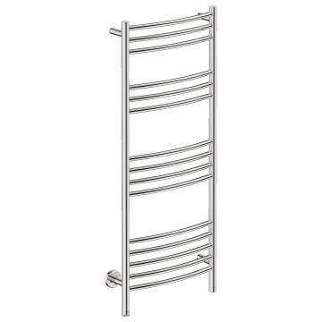 Bathroom Butler - Natural Curved Heated Towel Rail 15 Bar PTS Polished Stainless Steel