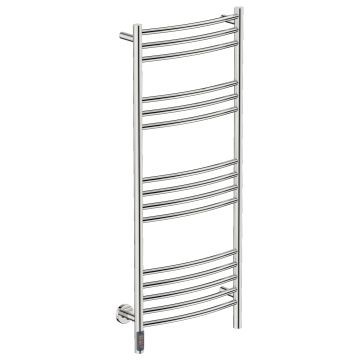 Bathroom Butler - Natural Curved Heated Towel Rail 15 Bar TDC Polished Stainless Steel
