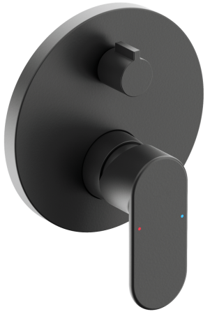 LIQUIDRed SOLACE (1312) Shower Mixer Concealed wDivert Single Lever -MBLK