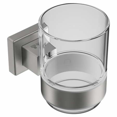 Bathroom Butler 8532 Glass Tumbler + Holder -BRSH