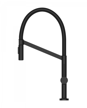 Refresh pull-down sink mixer matt black