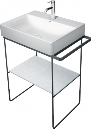 Duravit Metal console fs DuraSquare 235360 height ad+50mm,t/r le/ri,black matt