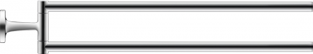 Duravit Towel holder Starck T two swivell, arms, chrome