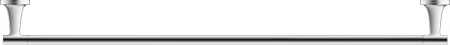 Duravit Bath towel rail 800 mm Starck T, chrome