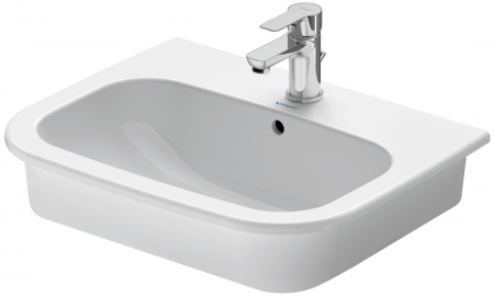 D-Code Vanity basin 54 cm white drop in