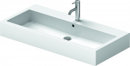 Washbasin 100 cm Vero white with of, wit