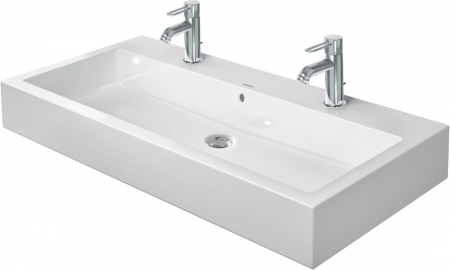 Duravit Washbasin 100 cm Vero white with of, with tp, 2 th, ground