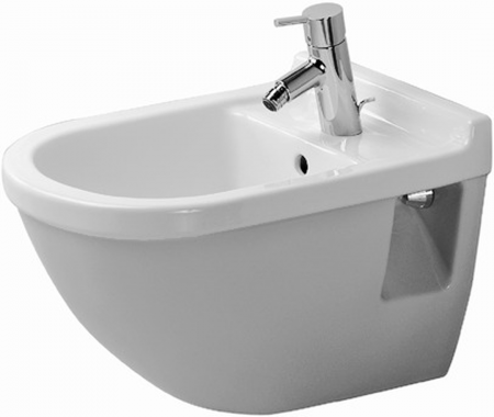 Wall-mounted bidet Starck 3 white