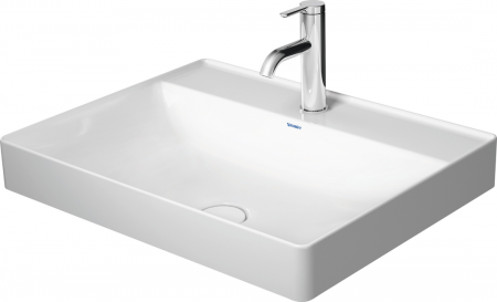 Duravit Above counter basin DuraSquare white, w/o OF, with tap, 1 TH