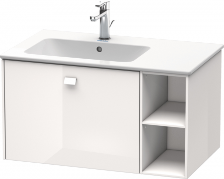 Duravit Brioso vanity unit, 442x820x479mm 1p.out c.1 S.e.l, White High Gloss