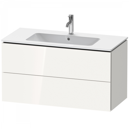 Duravit L-Cube vanity unit f. ME, 2 drawers 550x1020x481mm, White High Gloss
