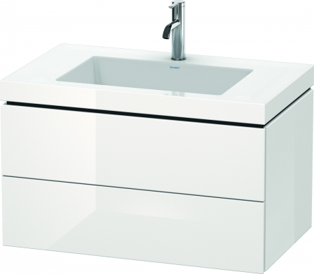 Duravit LC VanityUnit/Vero Air 500x800x480 2 drawers, White High Gloss