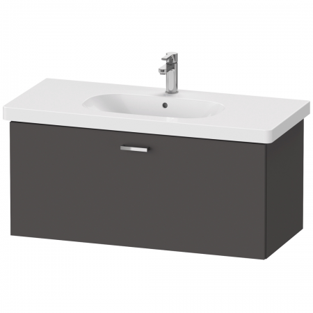 Duravit XBase vanity unit wall-m., 1 pull- out com.,448x1000x458,Graphite Matt