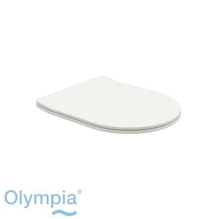 Olympia Vittoria Toilet Seat - Soft Close Gloss White