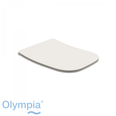 Olympia Synthesis Eco Toilet Seat - Soft Close Matt White