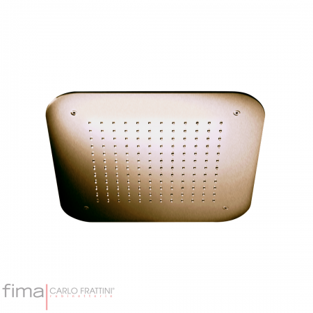 Fima Shower Rose Ceiling Square 420X420 Brushed Champagne