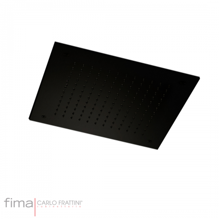 Fima Shower Rose Ceiling Square 500X500 Brushed Black Chrome