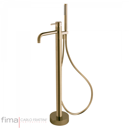 Fima Spillo Up Bath Mixer Freestanding Incl HS Brushed Champagne