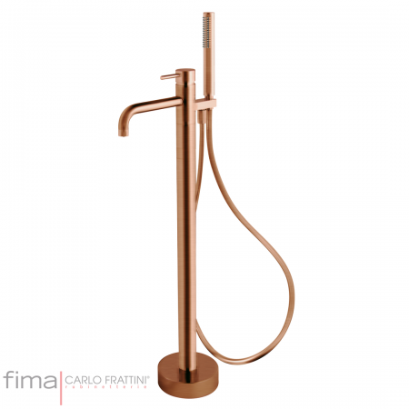 Fima Spillo Up Bath Mixer Freestanding Incl HS Brushed Amber Bronze