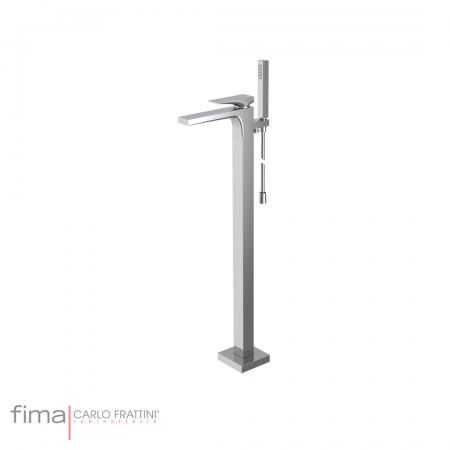 Fima Zeta Bath Mixer Freestanding Incl Handshower Brushed Champagne