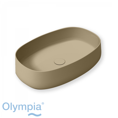 Olympia Wave Freestanding Basin 60X40X15 Matt Sand