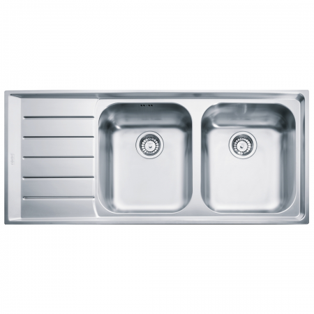 Franke Neptune Nex621 Lhd With 90mm Wastes Stainless Steel 1160x510