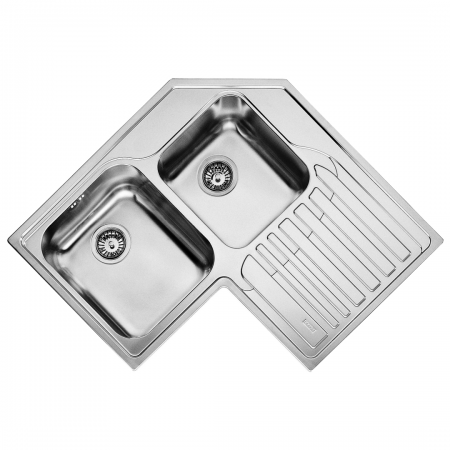 Franke Studio Stx621 (Rhd) With 90mm Wastes Stainless Steel 830x830