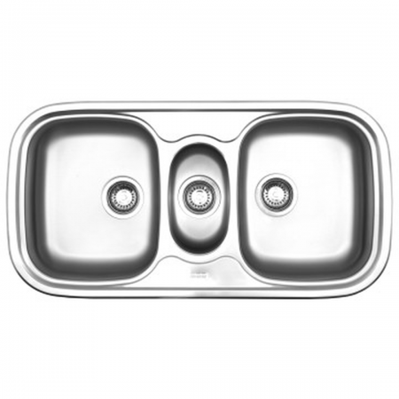 Franke Quinline Qlx670 With 90mm Wastes Stainless Steel 970x500