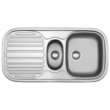 Franke Quinline Qlx651 With 90mm Wastes Stainless Steel 970x500