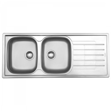 Franke Cascade Cdx621-120 With 90mm Wastes Stainless Steel 1200x500