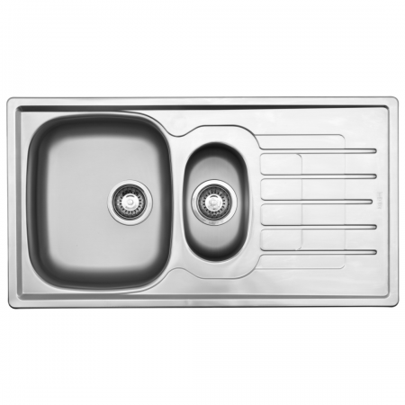 Franke Cascade Cdx651 With 90mm Wastes Stainless Steel 925x500