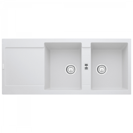 Franke Maris Mrg621 - Polar White With 90mm Wastes 1160x500