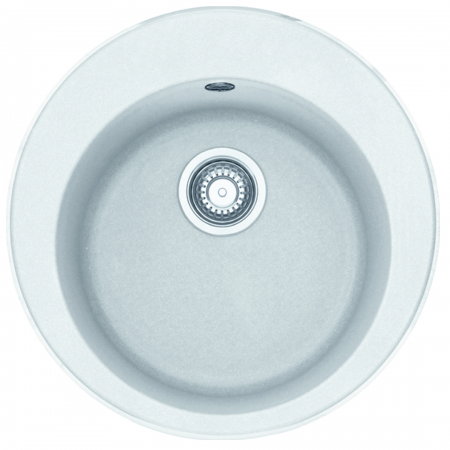 Franke Ronda Rog610-41 Polar White Prep Bowl With 90mm Waste