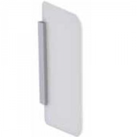 Geberit urinal division, glass: Bracket: aluminium brushed, Glass: white / satinised