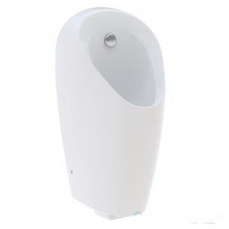 Geberit Selva urinal for integrated control: T=37cm, Outlet=to the rear, Inlet=rear, white