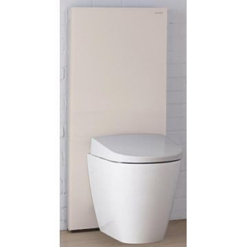 Geberit Monolith Plus sanitary module for wall-hung WC, 114 cm: sand / glass