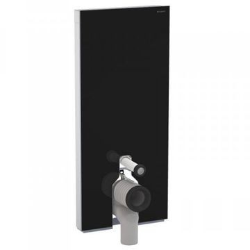 Geberit Monolith Plus sanitary module for floor-standing WC, 114 cm: black / glass