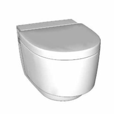 Geberit AquaClean Mera Comfort WC complete solution, wall-hung WC: white alpine