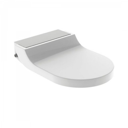 Geberit AquaClean Tuma Comfort WC enhancement solution: stainless steel brushed