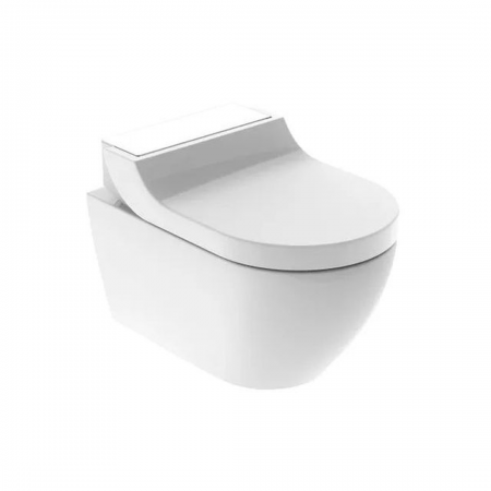 Geberit AquaClean Tuma Comfort WC complete solution, wall-hung WC: white / glass